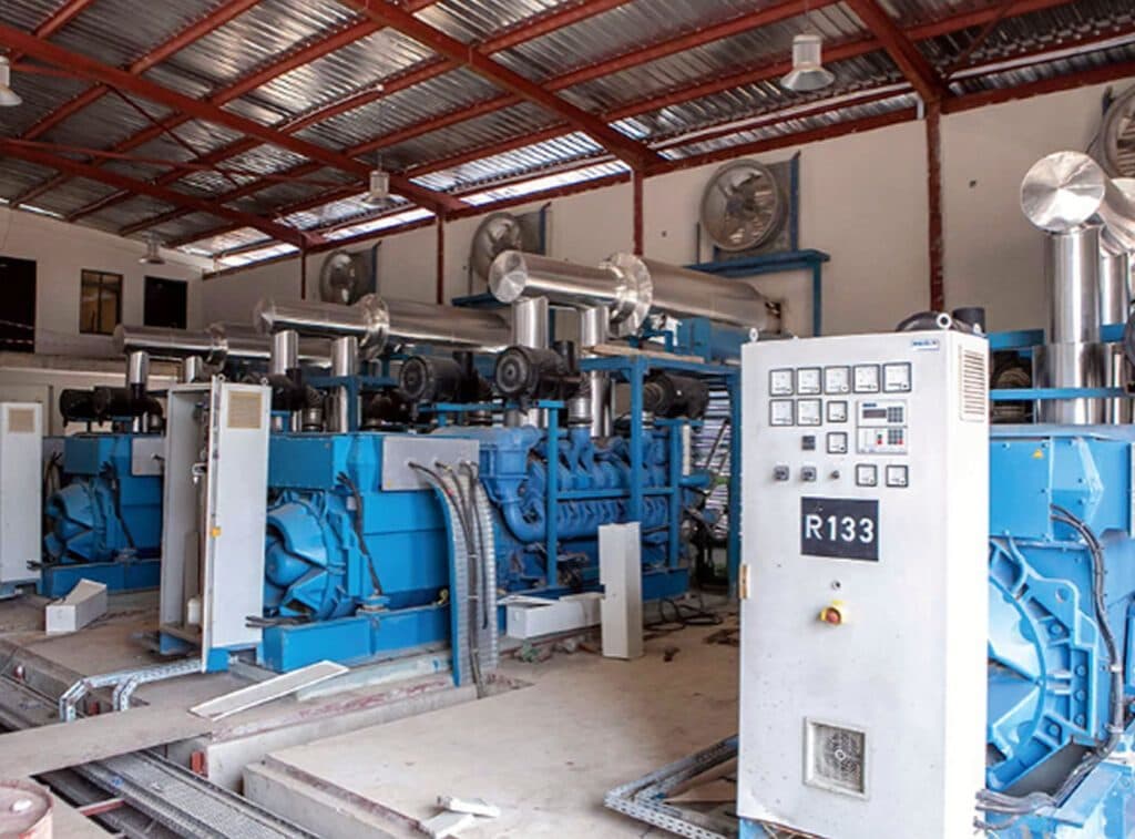 Lobcom-maintained generator hall — power generation plant